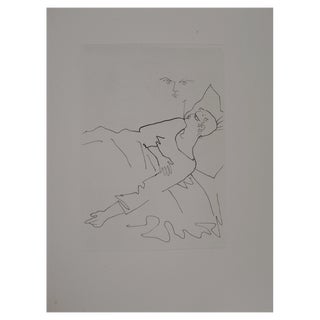 Jean Cocteau, The Ball of Count d'Orgel, Solitude and Reveries, Original Engraving For Sale