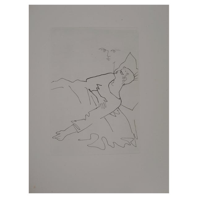 Jean Cocteau, The Ball of Count d'Orgel, Solitude and Reveries, Original Engraving For Sale