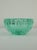 Art Deco Bowl in Green Moulded Glass by Pierre D'Avesn, 1940, in Flawless conditions. Designed 1920 to 1949 This piece is...