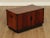 High Quality Vintage Rosewood Faux Campaign Chest Two Door Storage or Media Cabinet