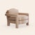 Textile Rose Linen Elio Lounge Chair by Ceraudo For Sale - Image 7 of 7
