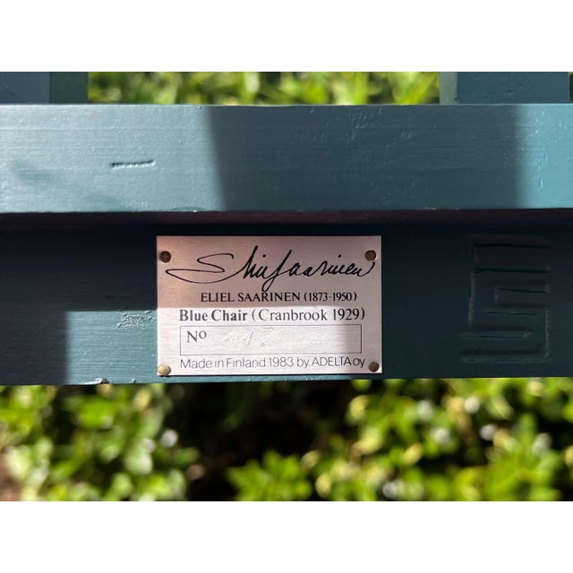 Vintage Eliel Saarinen "Blue" Chairs- A Pair. For Sale - Image 11 of 12