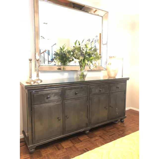 Traditional Restoration Hardware Zinc MetalWrapped Sideboard Chairish