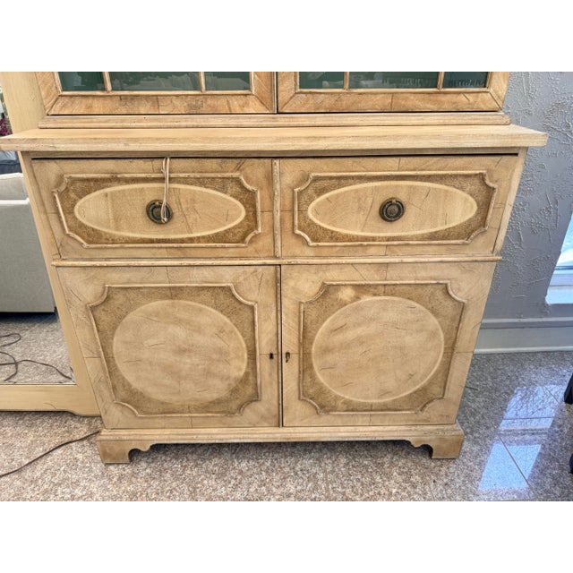 Century Furniture Monarch Buxton Hand Painted Secretary Cabinet Credenza For Sale In New York - Image 6 of 12