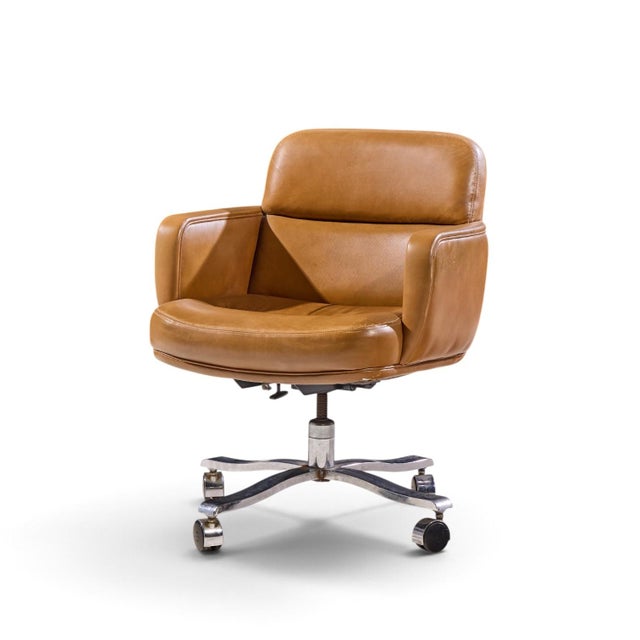 Mid-Century Modern Nicos Zographos Mid Century Desk Chair For Sale - Image 3 of 9
