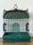 Metal Vintage Boho Punch Cut Metal Bird Cage For Sale - Image 7 of 9