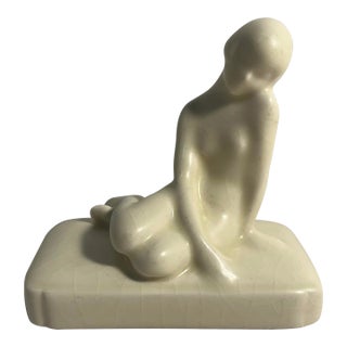 Art Deco Rookwood Pottery 1929 Louise Abel "Nude Lady" Figurine For Sale