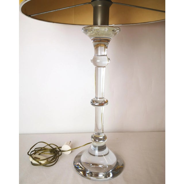 Table Lamps With Glass Base, 1960s, Set of 2 For Sale - Image 3 of 13