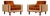Pair of Brazilian Modern Armchairs by Móveis Cimo, Rosewood, Cognac Mohair & Camel Wool, 1960s For Sale