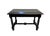 This striking 19th century Baroque Revival library table or writing desk is executed in a deep ebonized finish,...