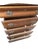 Wood Vintage Vaughan-Bassett Oak Five-Drawer Highboy Chest For Sale - Image 7 of 8