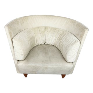 Vintage High Back Lounge Chair attributed to Ligne Roset, 1990s For Sale