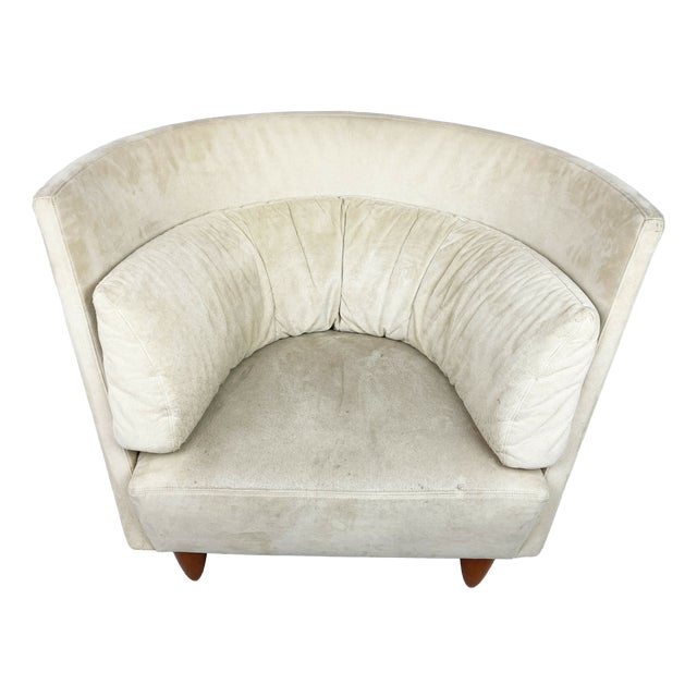 Vintage High Back Lounge Chair attributed to Ligne Roset, 1990s For Sale