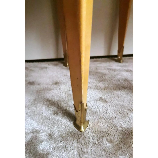 1950s Ico Parisi Attributed Vintage Pair of Nightstands With Glass Paste Top For Sale - Image 11 of 13