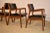 Brown Set of Four Myrtle Desk Company Arm Chairs, Dated 1969 For Sale - Image 8 of 14