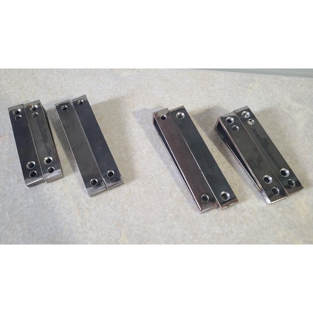 Cast Iron and Steel Shelves, 1900s, Set of 2 For Sale - Image 18 of 18