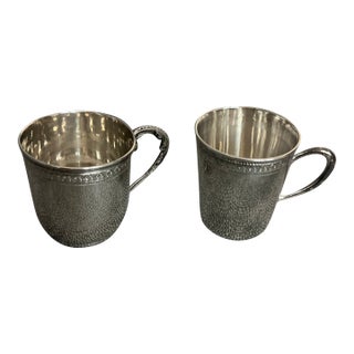1990s 2 Small Sterling Silver Cups For Sale