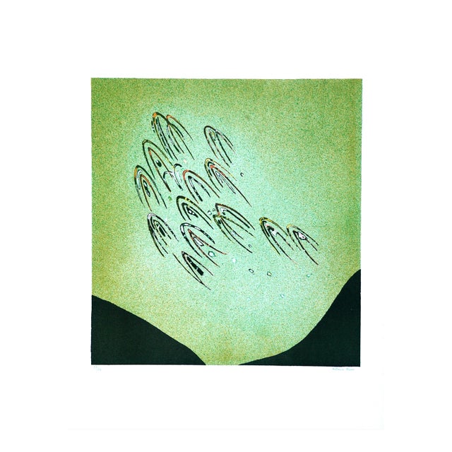 Figures in Flight - Original Lithograph by A. Rizzo - 1970 ca. 1970 ca. For Sale