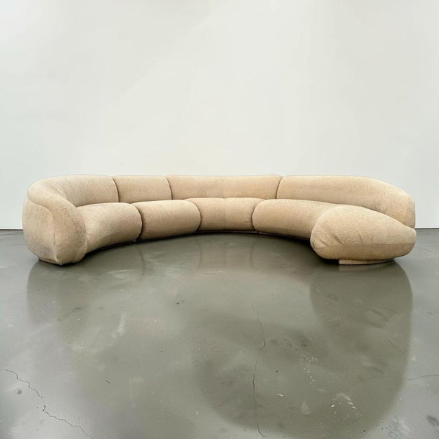 Beige Vladimir Kagan for Weiman Modular Sectional Sofa - a Pair For Sale - Image 8 of 14