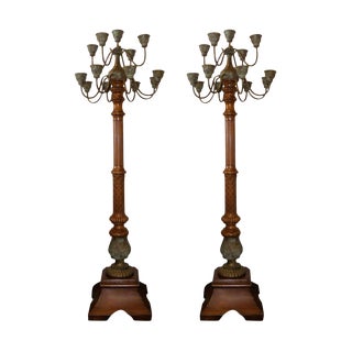 Vintage Used Dining Room Floor Candle Stands Chairish