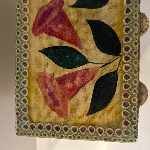1980s Folk Art Figurative Storage Box For Sale In Miami - Image 6 of 12