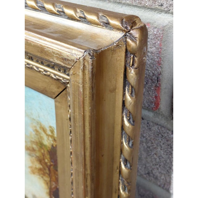 Framed Signed Ludwig Knaus "Child Explorers" Oil on Canvas For Sale - Image 12 of 12