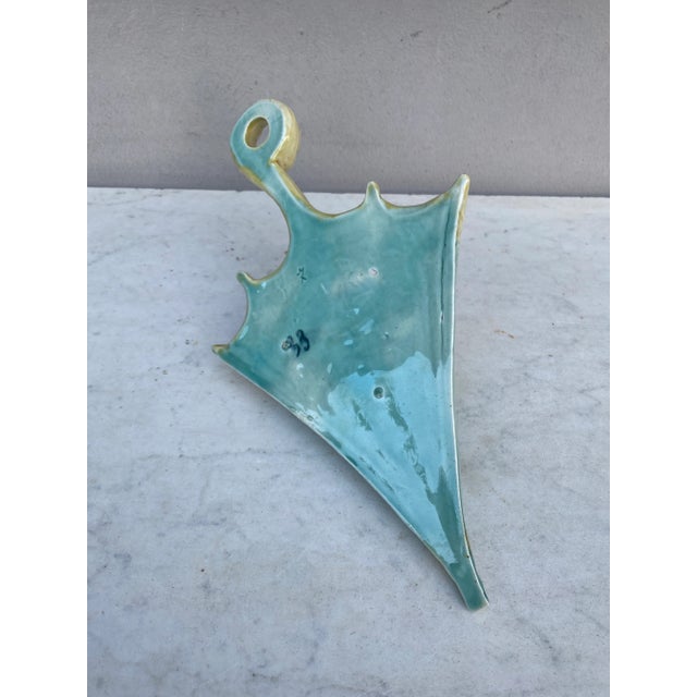 Late 19th Century 19th Century Majolica Umbrella Wall Pocket For Sale - Image 5 of 5