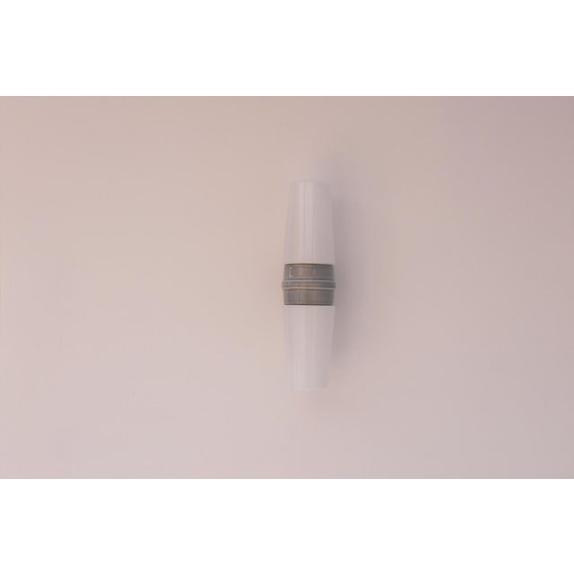 Large Mid-Century Modern Pale Grey Bathroom Sconce by Sigvard Bernadotte For Sale - Image 14 of 18