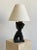 Vintage Black Glazed Ceramic Abstracted Cubist Bust Lamp Attributed to Yasha Heifetz, Circa 1950s For Sale - Image 11 of 11