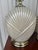 Sculptural Postmodern Ivory Ceramic Spiral Shell Table Lamps, 24”h, a Pair For Sale - Image 9 of 11