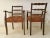 Set of Vintage French Chairs in Leather and Oak, 1950 For Sale - Image 3 of 13