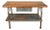 Vintage Industrial Iron Workbench With Wood Top For Sale