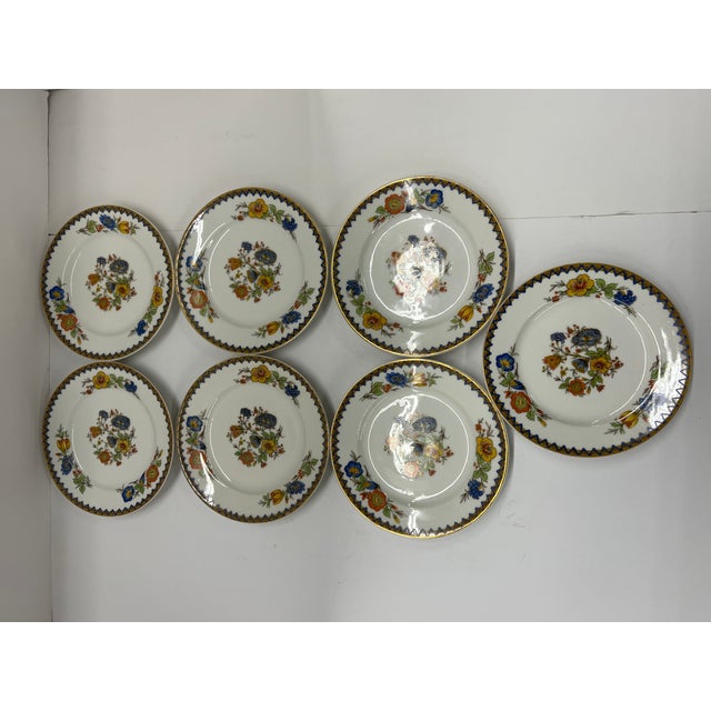 Vintage Haviland Limoges the Amiens Porcelain Floral Print Berry/Dessert Bowls - Set of 10 For Sale - Image 9 of 13
