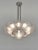 Silver Marius Sabino French 1930s 10-Panel Art Deco Chandelier Les Cérises For Sale - Image 8 of 13