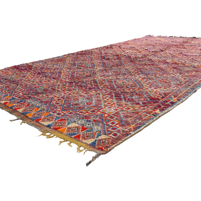 21881 Vintage Beni M'Guild Moroccan Rug, 06'01 x 11'06. The Infinite Lineage: A Vintage Beni M'Guild Moroccan Masterpiece...