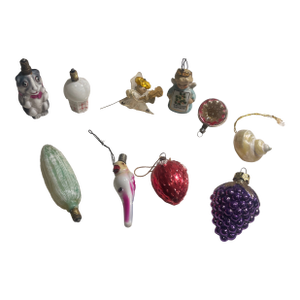 Curated Vintage Figural Ornaments & Decorative Curios (Set of 10)| Mid-20th Century Mixed Materials