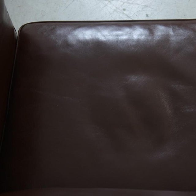 Brown 2212 2-Seater Sofa in Brown Leather by Børge Mogensen, 2002 For Sale - Image 8 of 18