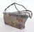 Mid-Century Modern Vintage French Modern Woven Silver Plated Handled Wine Cradle Basket For Sale - Image 3 of 10