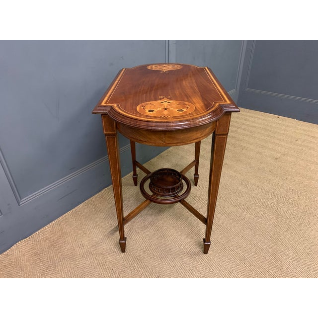Inlaid Mahogany Table, 1905 For Sale - Image 9 of 12