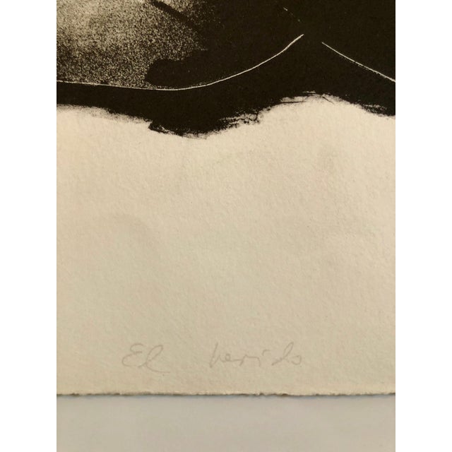 1960s Rafael Canogar, El Herido, 1960's Spanish Avant Garde Political Screenprint Lithograph Signed, 1969 For Sale - Image 5 of 6