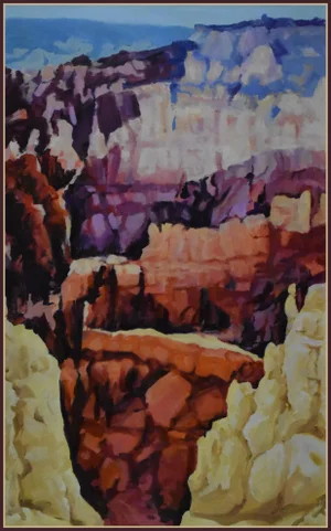'Bryce Canyon I' Original Landscape Painting by American Expressionist George Brinner