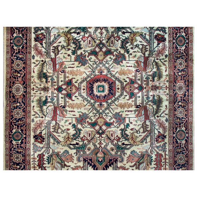 Vintage Indian Heriz-Style Rug For Sale - Image 4 of 11