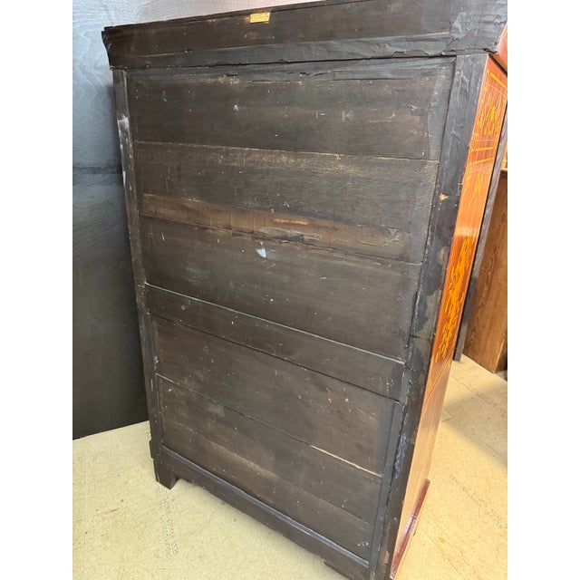Tall 18th Century Dutch Marquetry Chest of Drawers For Sale - Image 12 of 17