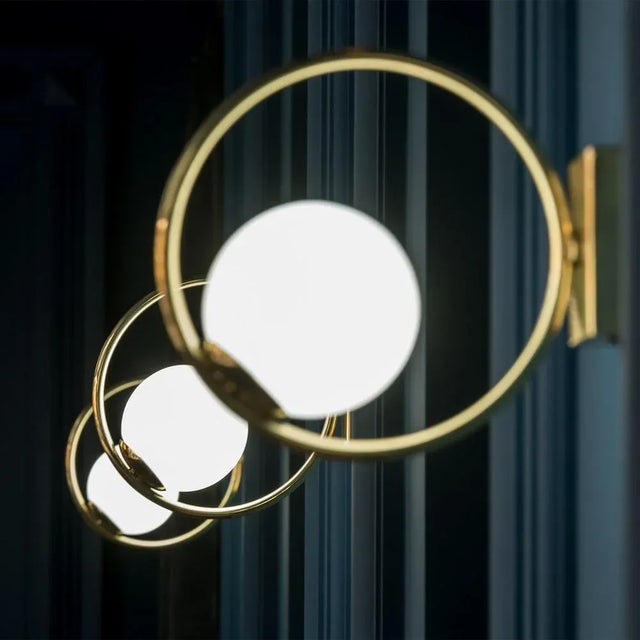 Metal Loop Wall Lamp by Utu Soulful Lighting For Sale - Image 7 of 10