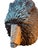 Striking hand-carved folk art sculpture depicting a black bear emerging from a natural tree trunk. Expertly carved in high...