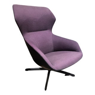 Davis Ginkgo Lounge Chair in Purple For Sale