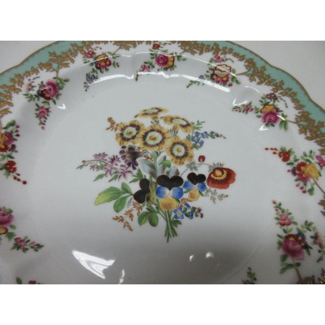 1980s 1980s Chelsea House Decorative Floral Design Dining Plate Asian Inspired White For Sale - Image 5 of 9