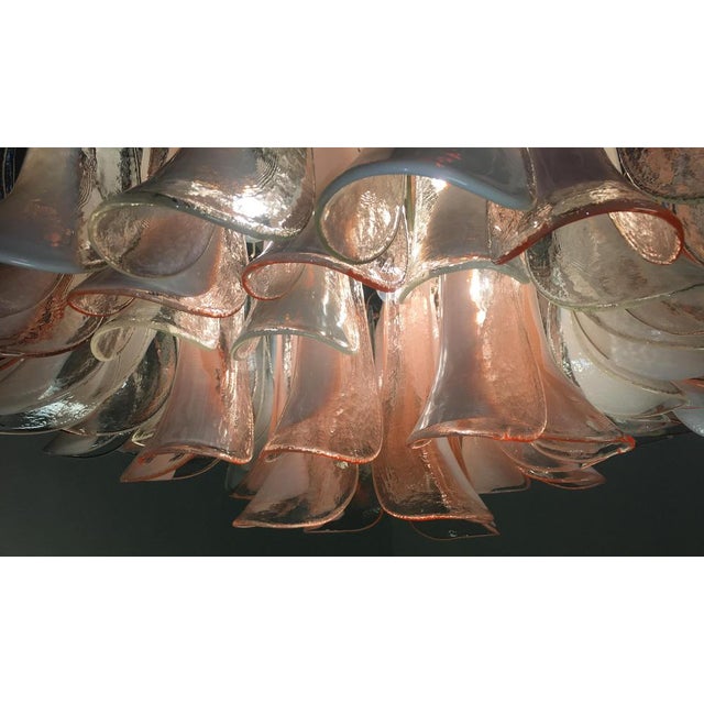 Italian Murano Petal Chandeliers, 1990s, Set of 2 For Sale - Image 17 of 18