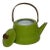 Vintage Enamel Teapot Kettle Avocado Green Made in Japan, C. 1950s-1970s For Sale