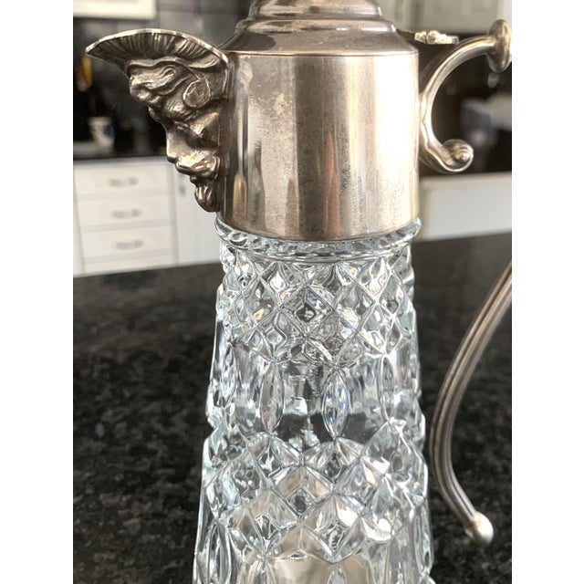 Antique English Silver-Plated Crystal Decanter attributed to Mappin & Webb, 1890s-1920s For Sale - Image 14 of 18